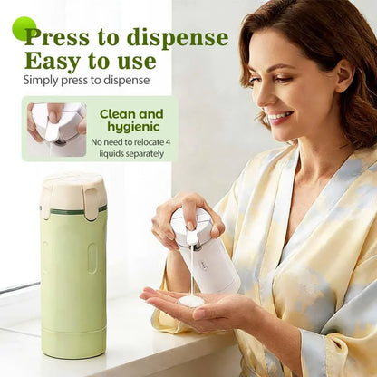 4-in-1 Travel Dispenser Bottle