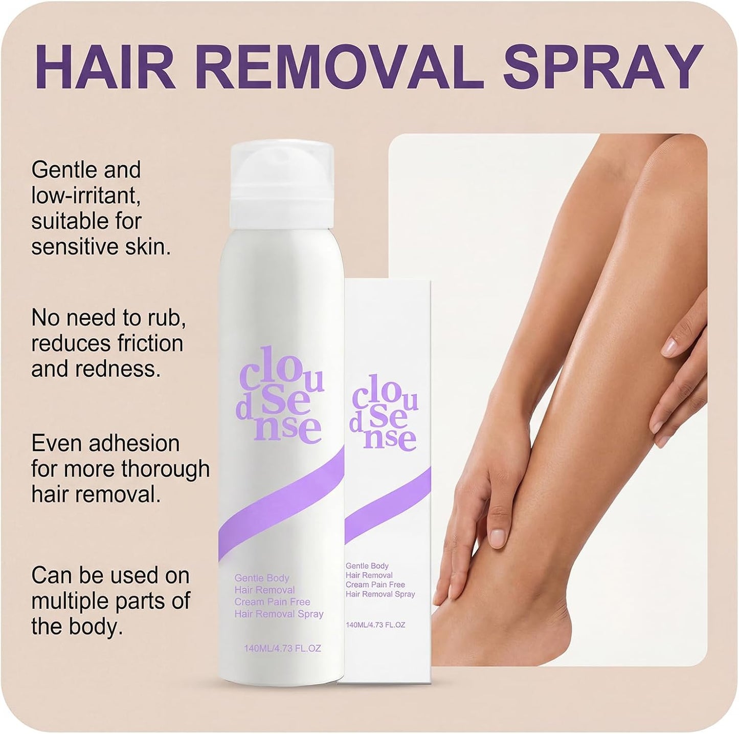 Dailyrebody Bikini Pain-Free Hair Removal Cream for Sensitive Skin