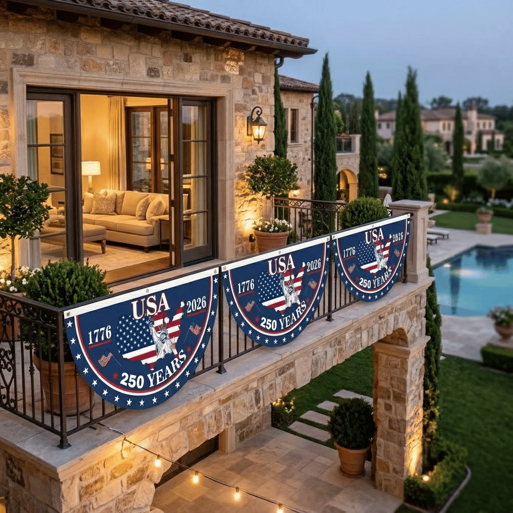 250th-Anniversary USA Fan Flag