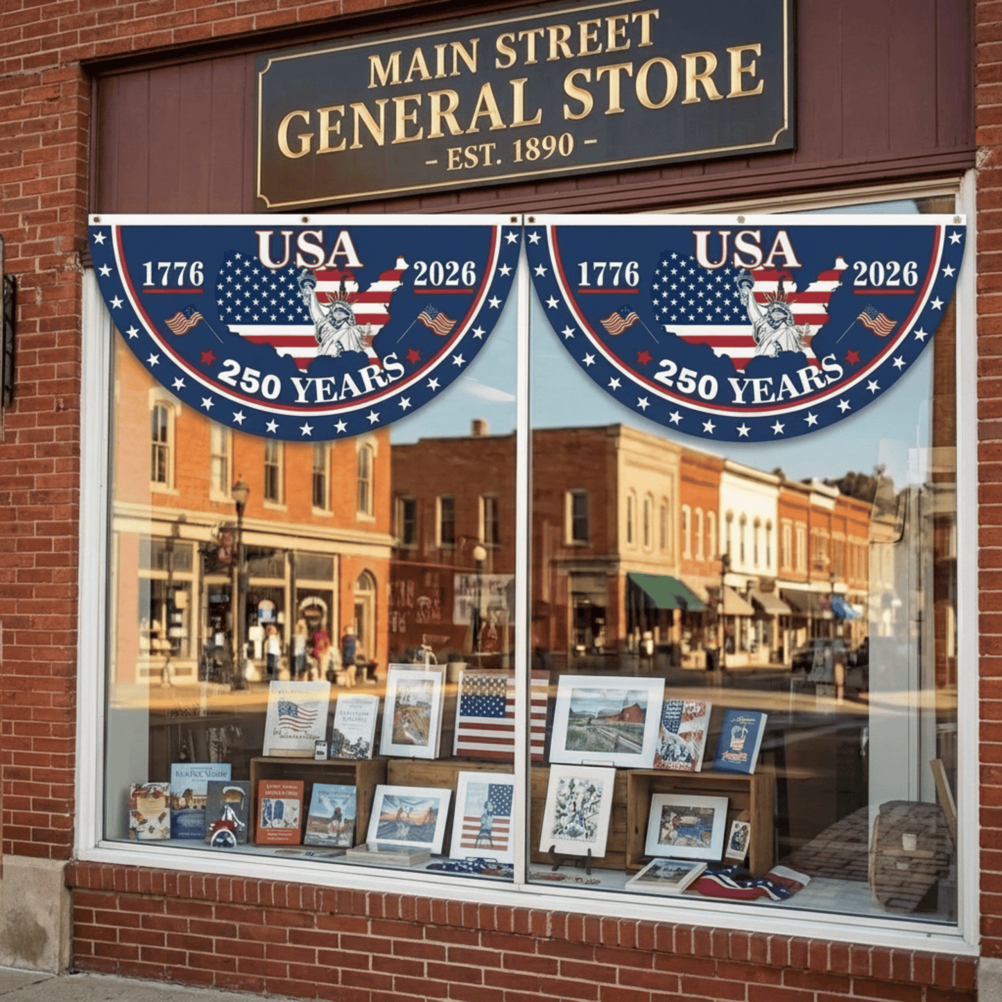 250th-Anniversary USA Fan Flag