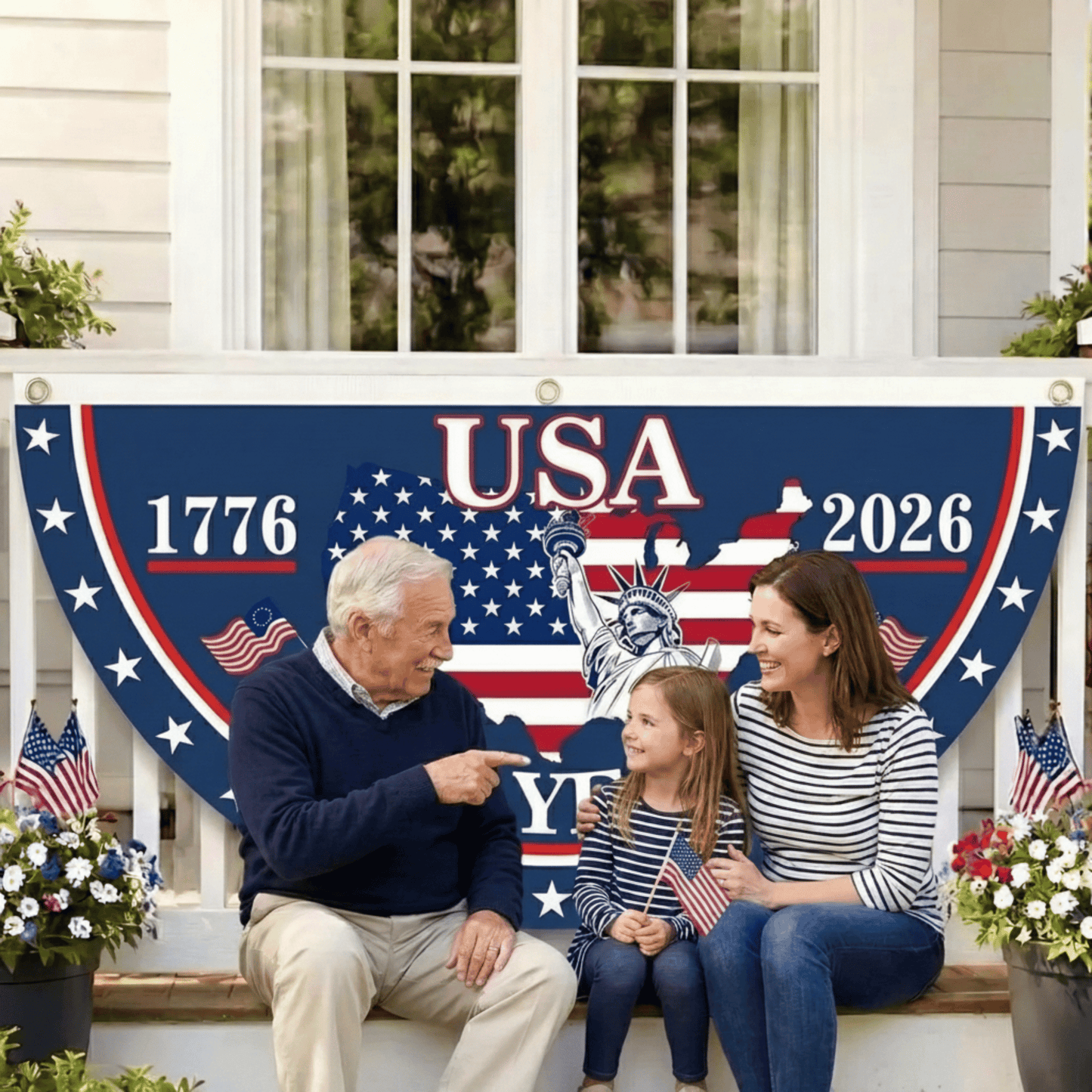 250th-Anniversary USA Fan Flag