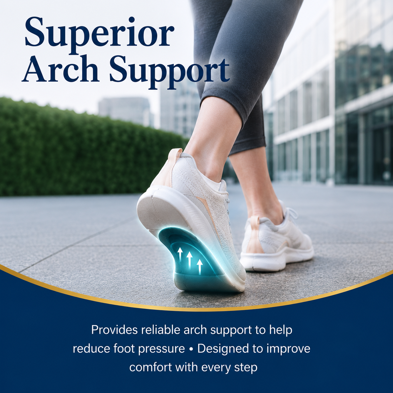 SoleEase™ Cushion Support Insoles