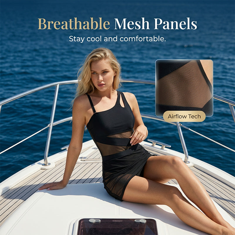 ⏳Time-Limited Special⏰Women's Sexy Mesh Patchwork One Piece Swimsuit