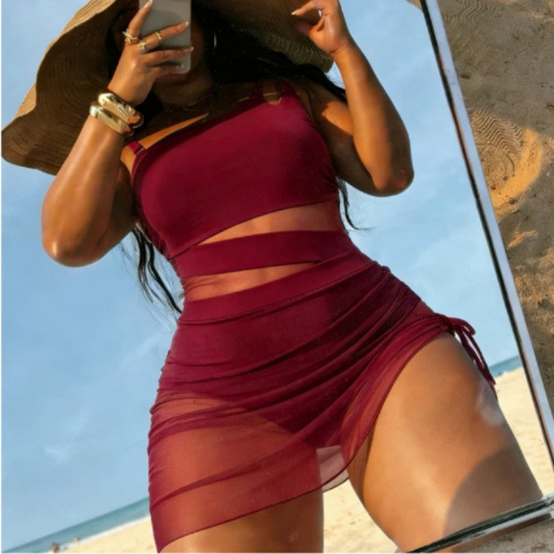 ⏳Time-Limited Special⏰Women's Sexy Mesh Patchwork One Piece Swimsuit