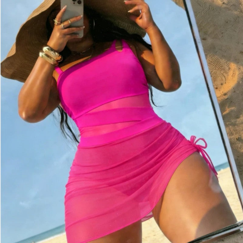 ⏳Time-Limited Special⏰Women's Sexy Mesh Patchwork One Piece Swimsuit