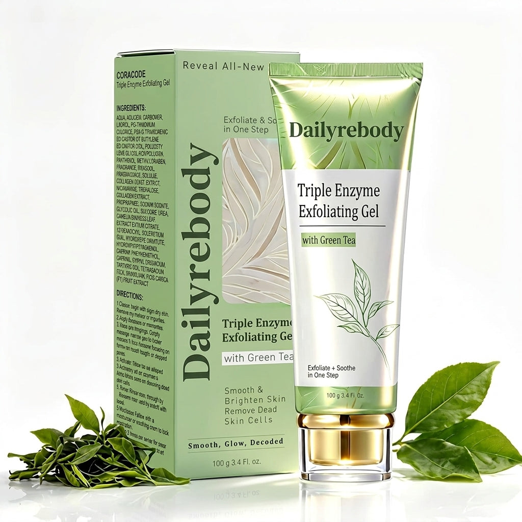 Dailyrebody™ Triple Enzyme Green Tea Exfoliating Gel