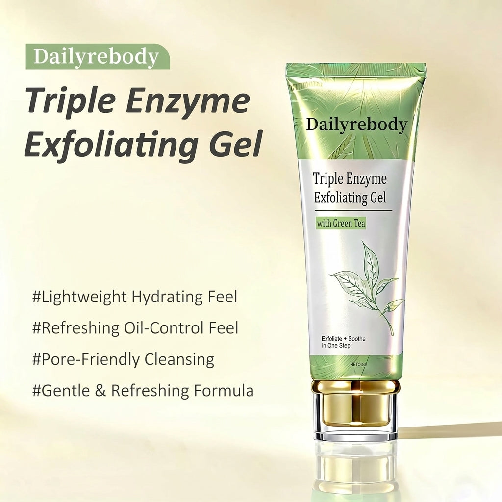 Dailyrebody™ Triple Enzyme Green Tea Exfoliating Gel