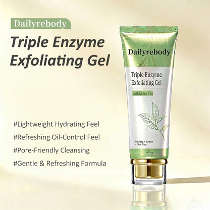 Dailyrebody™ Triple Enzyme Green Tea Exfoliating Gel